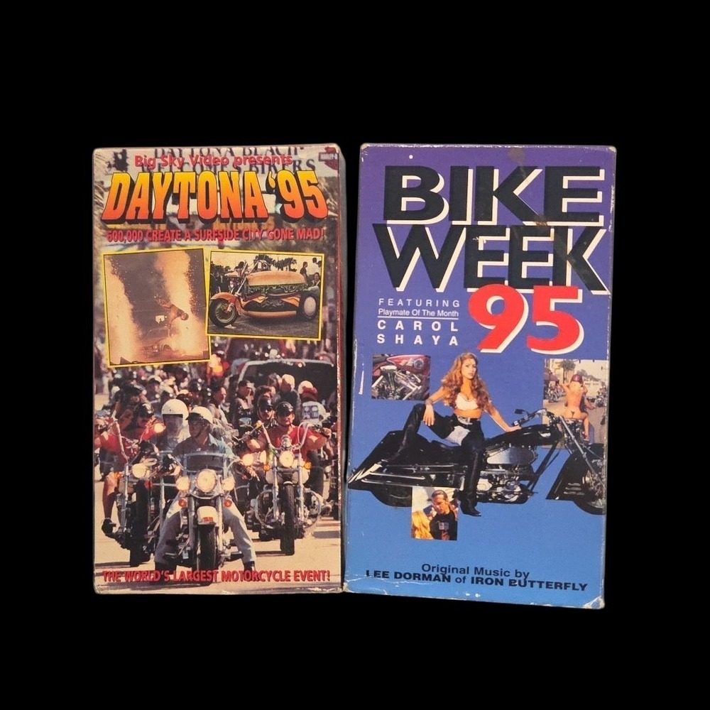 Lot of 2 Daytona Bike Week 1995 VHS Cassettes